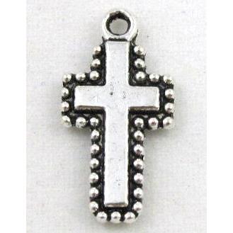 tibetan silver cross pendant, Non-Nickel