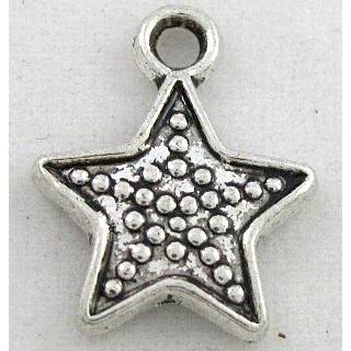 tibetan silver star pendant, Non-Nickel