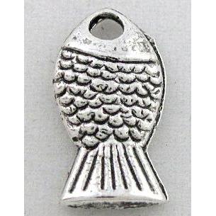 tibetan silver alloy fish pendant, Non-Nickel