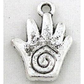 tibetan silver hand pendant, Non-Nickel