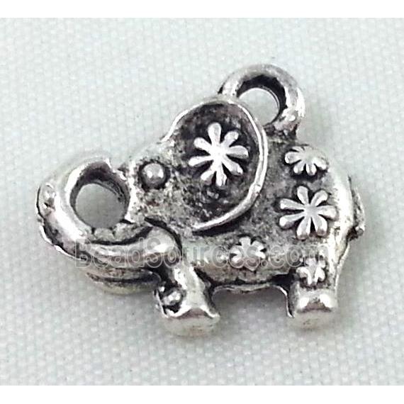 elephant, tibetan silver pendant, non-nickel