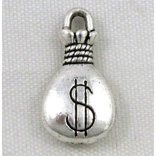 tibetan silver charms bead non-nickel