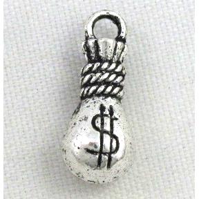 tibetan silver charms bead non-nickel