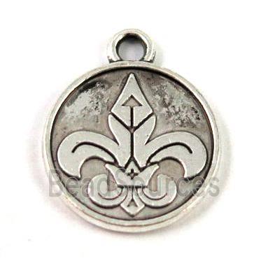 Tibetan silver pendant, non-nickel