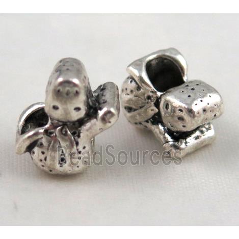 bead, tibetan silver Non-Nickel