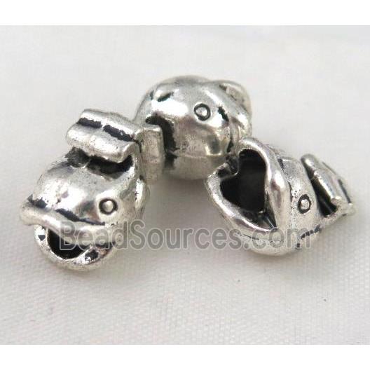 bead, tibetan silver Non-Nickel