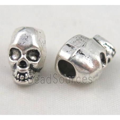 tibetan silver skull beads, Non-Nickel