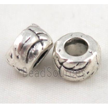 bead, tibetan silver Non-Nickel