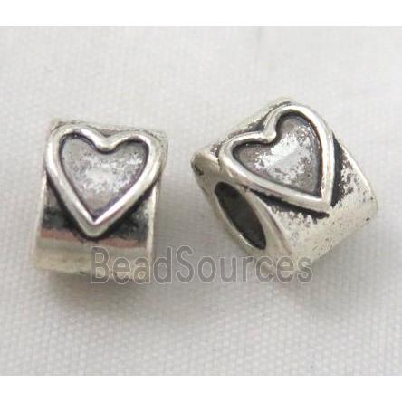 bead, tibetan silver Non-Nickel