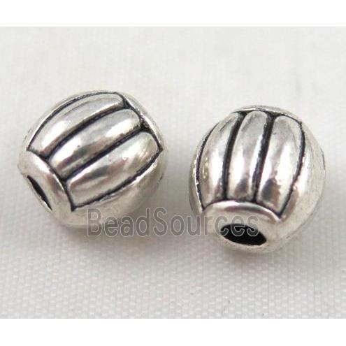 bead, tibetan silver Non-Nickel