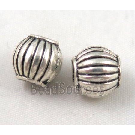 round bead, tibetan silver Non-Nickel