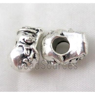 bead, tibetan silver Non-Nickel