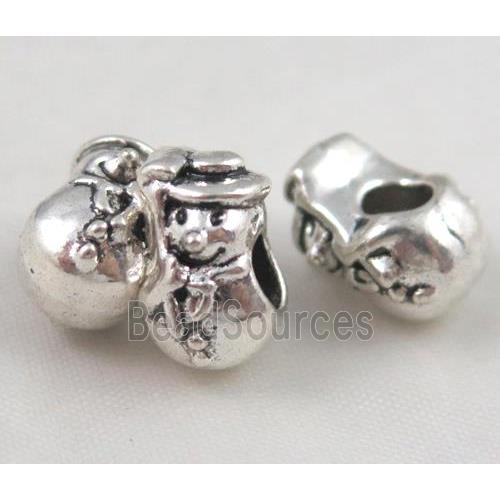 bead, tibetan silver Non-Nickel