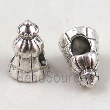 bead, tibetan silver Non-Nickel