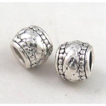 bead, tibetan silver Non-Nickel