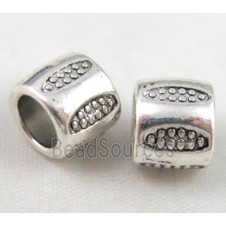 bead, tibetan silver Non-Nickel