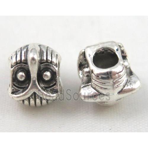 bead, tibetan silver Non-Nickel