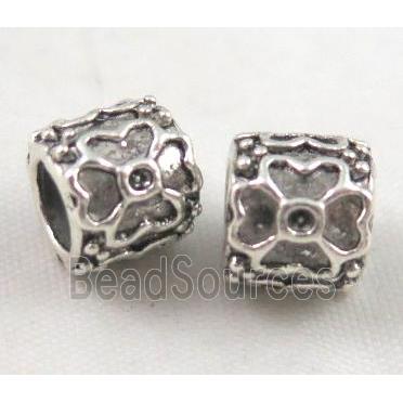 bead, tibetan silver Non-Nickel