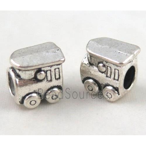 bead, tibetan silver Non-Nickel