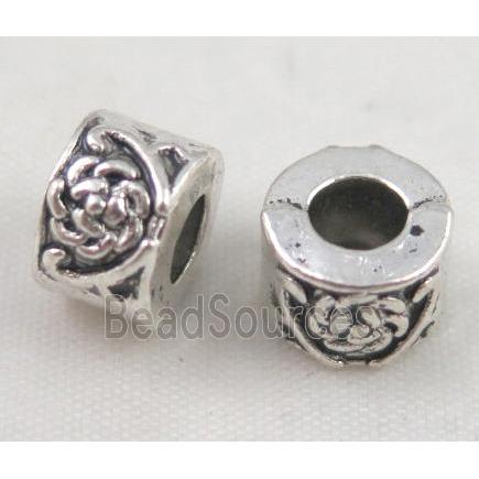 bead, tibetan silver Non-Nickel