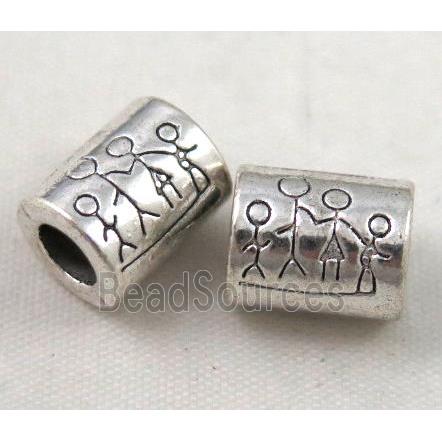 bead, tibetan silver Non-Nickel