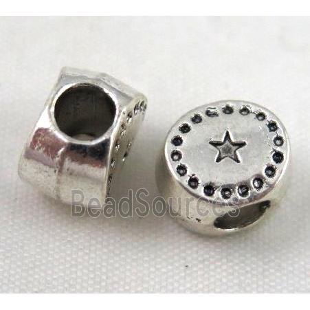 bead, tibetan silver Non-Nickel