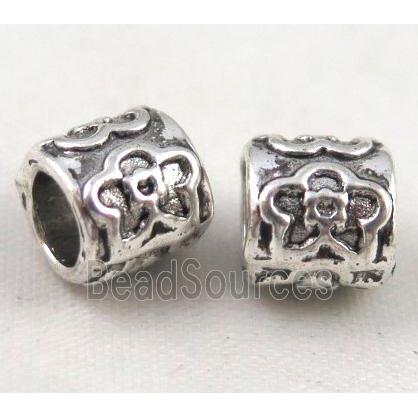 bead, tibetan silver Non-Nickel