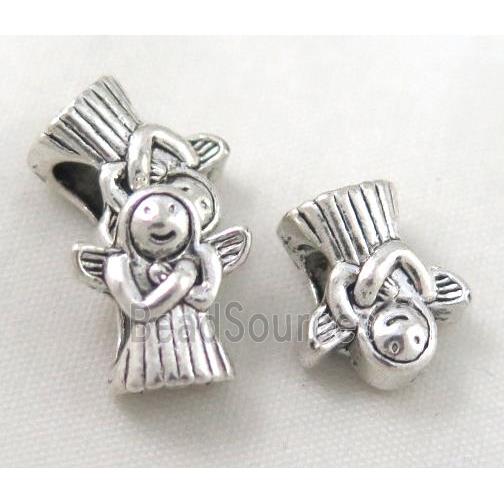 bead, tibetan silver Non-Nickel