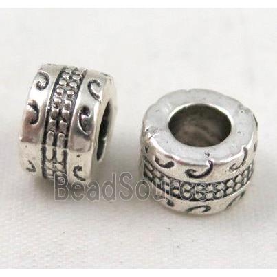 bead, tibetan silver Non-Nickel