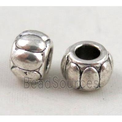 bead, tibetan silver Non-Nickel