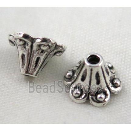 tibetan silver beadcaps Non-Nickel