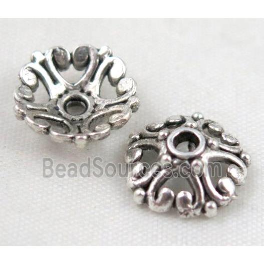 tibetan silver beadcaps Non-Nickel