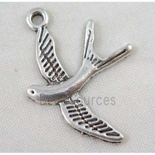 Tibetan silver bird pendant, Non-nickel