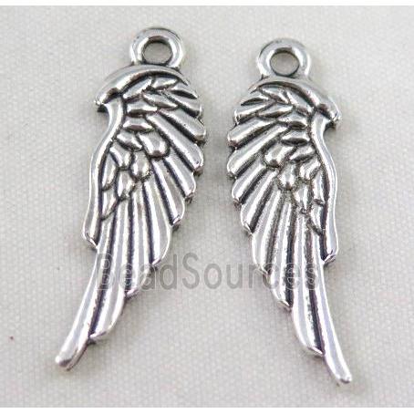 Tibetan silver wing pendant, Non-nickel