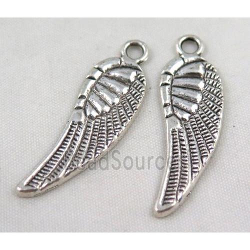 Tibetan silver angel wing pendant, Non-nickel