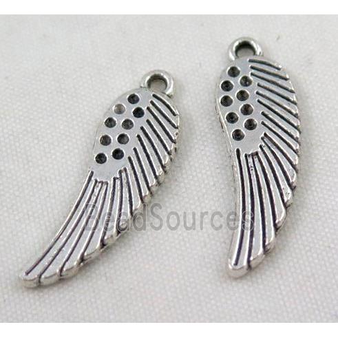 Tibetan silver angel wing pendant, Non-nickel