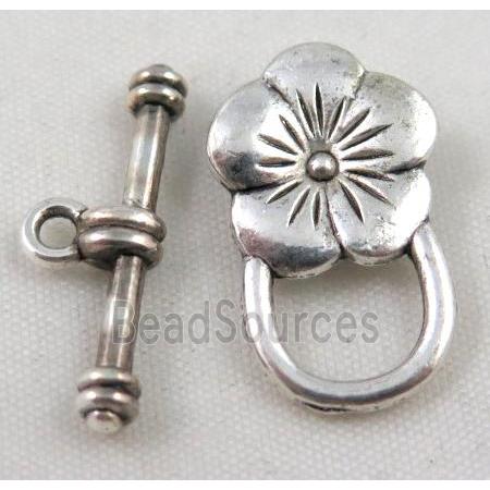 Tibetan Silver Toggle Clasp Non-Nickel