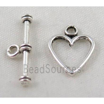 Tibetan Silver Toggle Clasp Non-Nickel