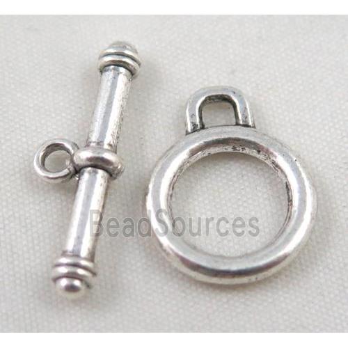 Tibetan Silver Toggle Clasp Non-Nickel