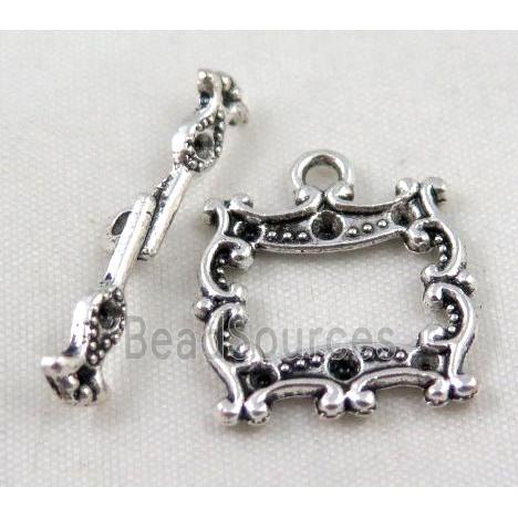 Tibetan Silver Toggle Clasp Non-Nickel