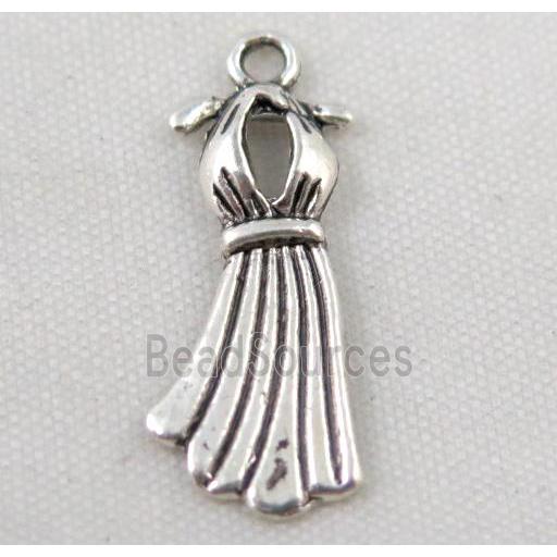 Tibetan silver skirt pendant, Non-nickel