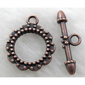 Pinky Tibetan Silver toggle clasps