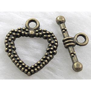 Antique Bronze  Tibetan Silver toggle clasps