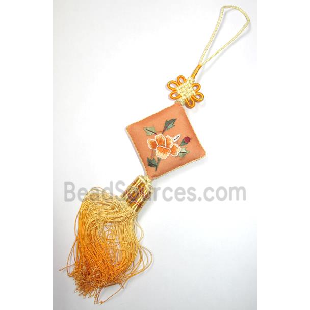 handmade Embroidery silk jewelry