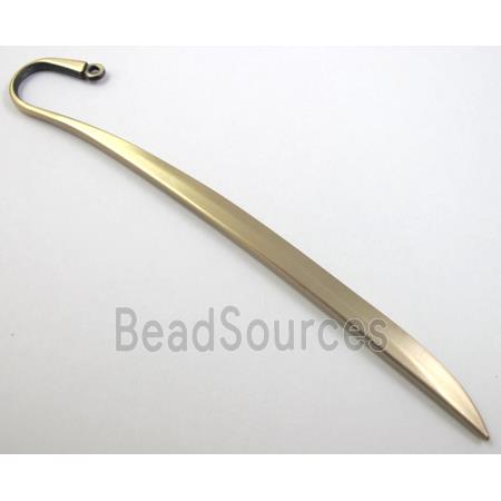 Bookmark, Bronze Plated Alloy Findings