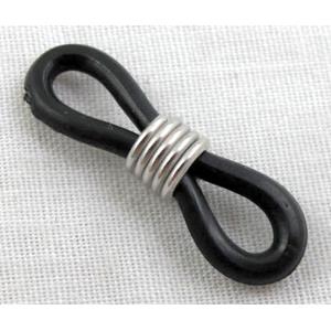 Eyeglass Holder, Black Rubber Connector