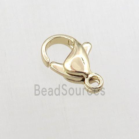 Copper Lobster Clasp, gold plated