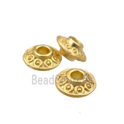 copper bicone beads, unfaded, duck-gold