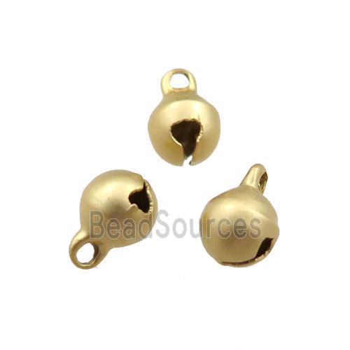 copper bell pendant, unfaded, duck-gold