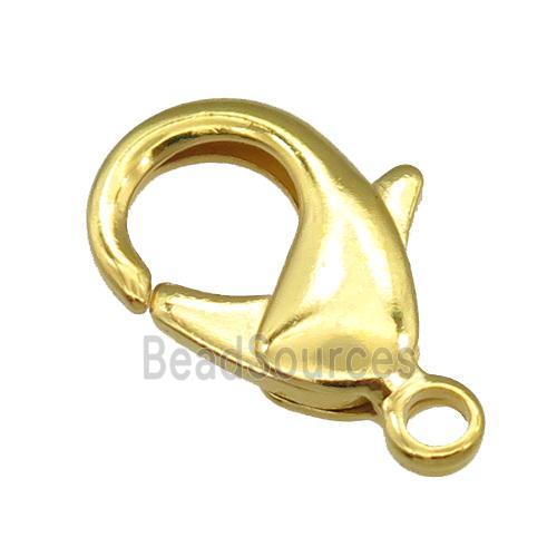 copper Lobster Clasp, gold plated